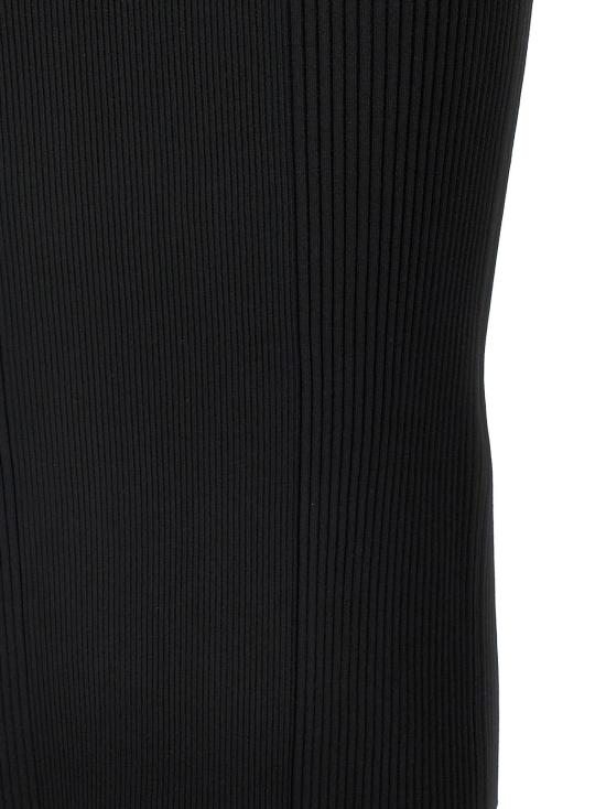  알렉산더 맥퀸 미디 원피스 비스코스 미디 드레스 블랙 - ALEXANDER MCQUEEN