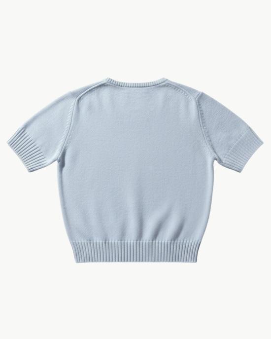  더블유 캐시미어 스웨터 W.Cashmere Eira V넥  콘플라워 블루 - W. CASHMERE