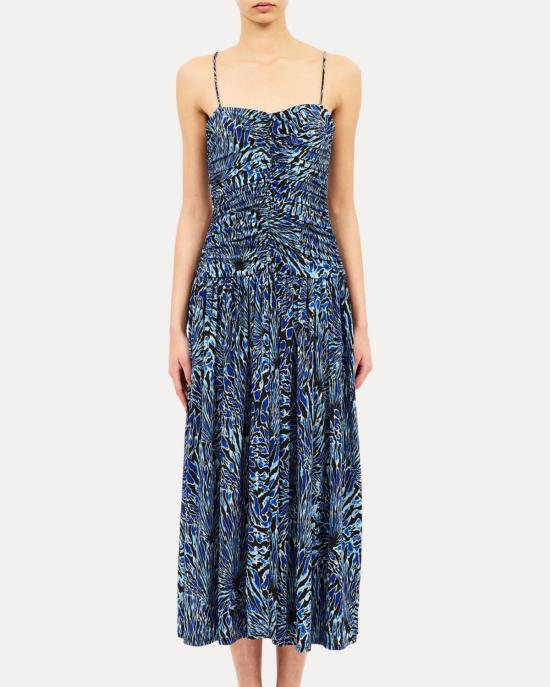  울라 존슨 롱 원피스 Ulla Johnson Arda 민소매 저지 드레스 Lapis