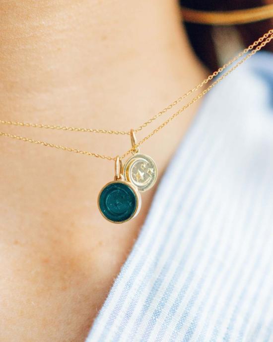  탈론 목걸이/팬던트 Talon Jewelry 블루문 & 스타 인탈리오 펜던트