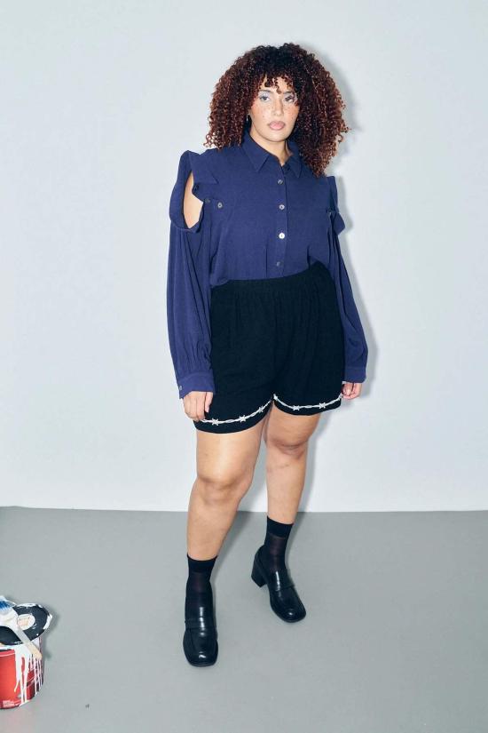  패션 브랜드 컴퍼니 숏팬츠 패션 브랜드 회사 Pammy 소프트 린넨 반바지 - FASHION BRAND COMPANY
