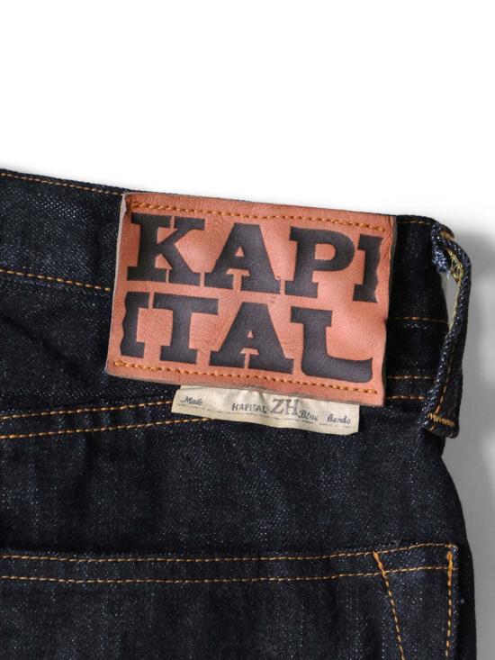  캐피탈 데님 14온스  5 P 몽키 Th 팬츠 원워시 - KAPITAL