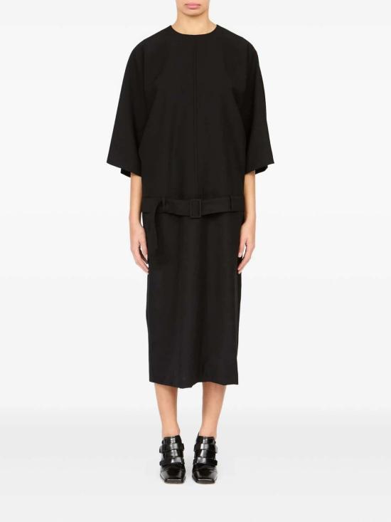 마르지엘라 미디 원피스 메종  벨티드 드롭웨이스트 드레스 - MAISON MARGIELA