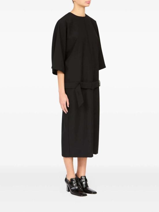  마르지엘라 미디 원피스 메종  벨티드 드롭웨이스트 드레스 - MAISON MARGIELA