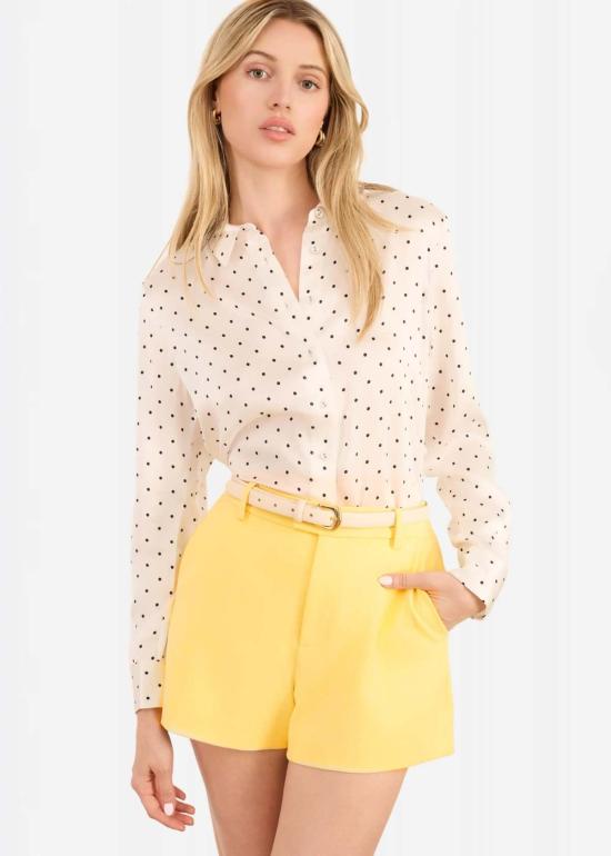  카미 뉴욕 셔츠 Cami Nyc 크로스비 실크  핀 도트 - CAMI NYC