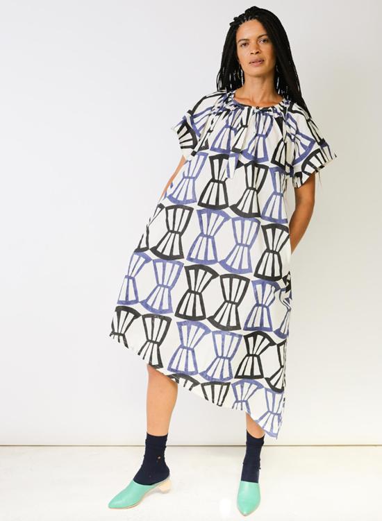  시크 콜렉티브 미디 원피스 Seek Collective Leta Dress Bialetti Print - SEEK COLLECTIVE