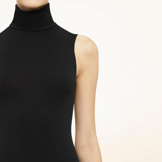  월포드 바디수트 티셔츠 울포드 비스코스 스트링 바디수트 - WOLFORD