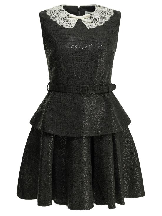 26FW 셀프 포트레이트 숏 원피스 PF26002SBBLACK