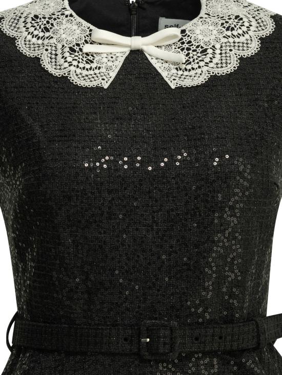26FW 셀프 포트레이트 숏 원피스 PF26002SBBLACK - SELF PORTRAIT