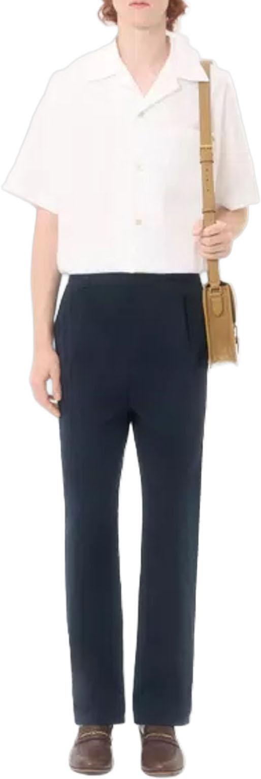 26FW 발렌티노 가라바니 치노 팬츠 VALENTINO9V3RBN3225S598VLOGOSIGNATURELANAMOHAIRPANTSCASUALTROUSERSNAVY - VALENTINO GARAVANI