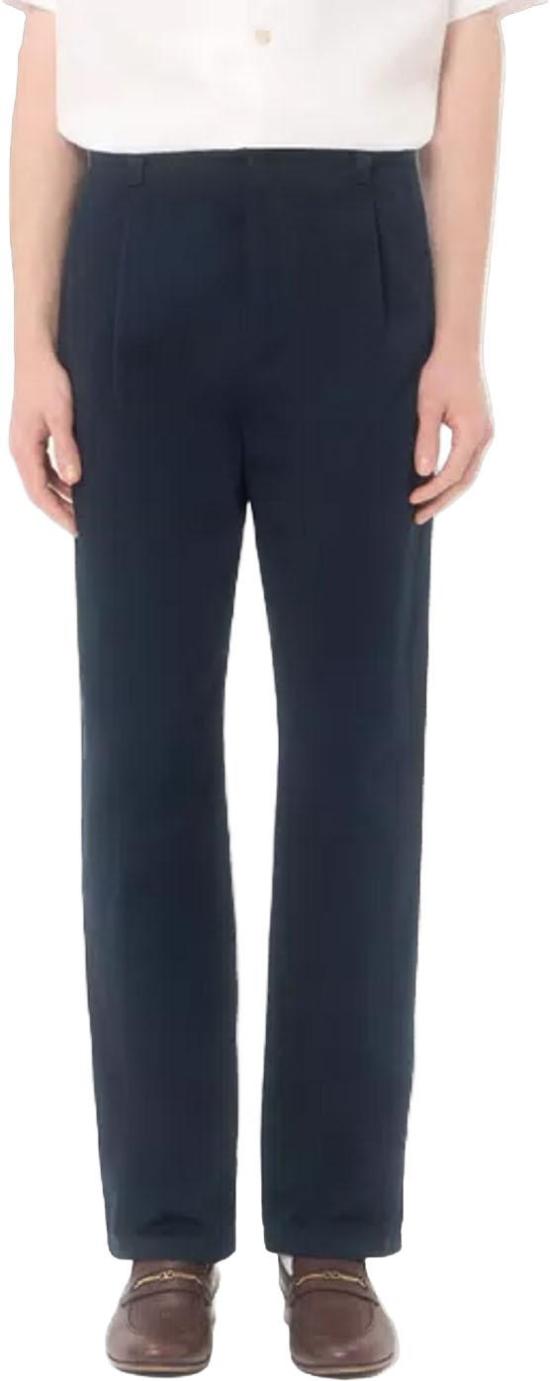 26FW 발렌티노 가라바니 치노 팬츠 VALENTINO9V3RBN3225S598VLOGOSIGNATURELANAMOHAIRPANTSCASUALTROUSERSNAVY - VALENTINO GARAVANI