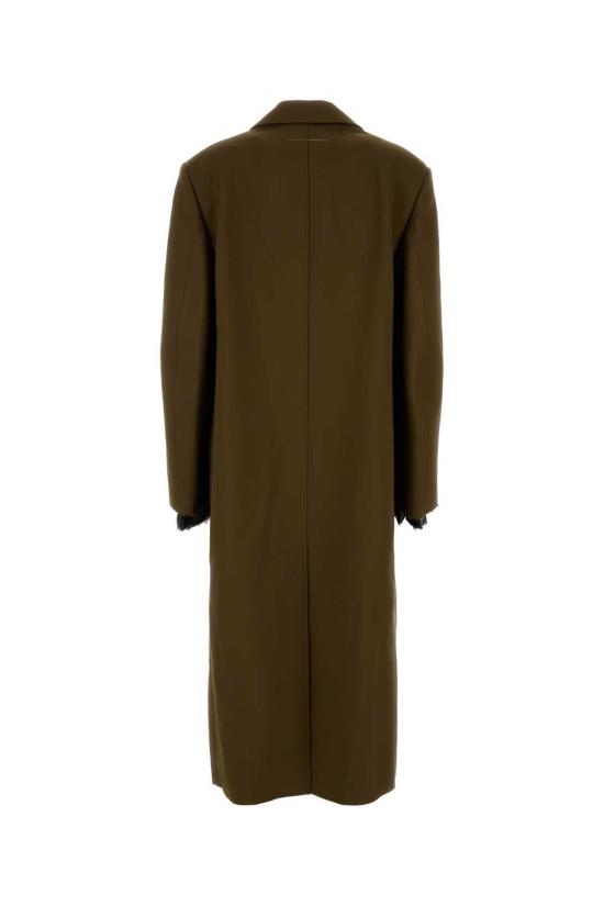  MM6 메종마르지엘라 코트 Mm6 메종 마르지엘라 머드 폴리에스터  카키 - MM6 MAISON MARGIELA