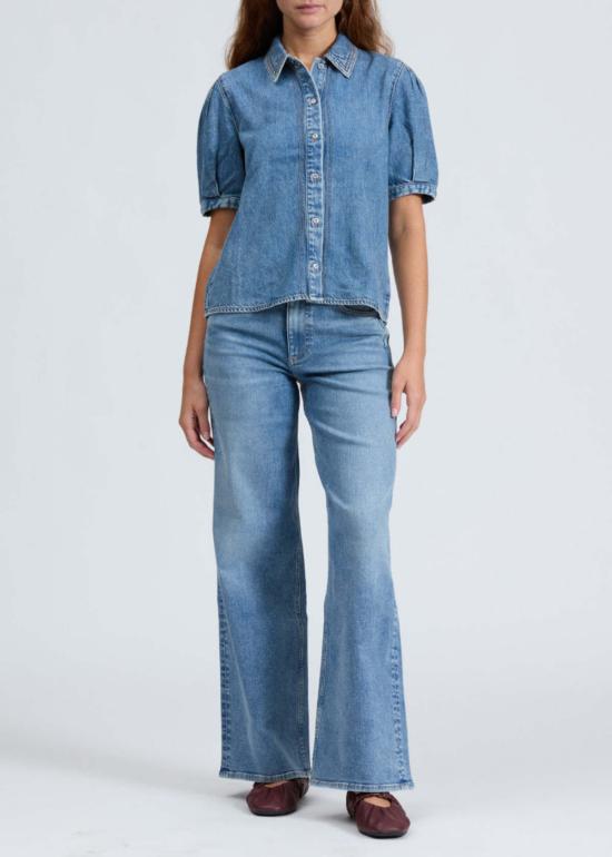  랙앤본 블라우스 Rag & Bone Taylor 셔츠 데님 - RAG & BONE