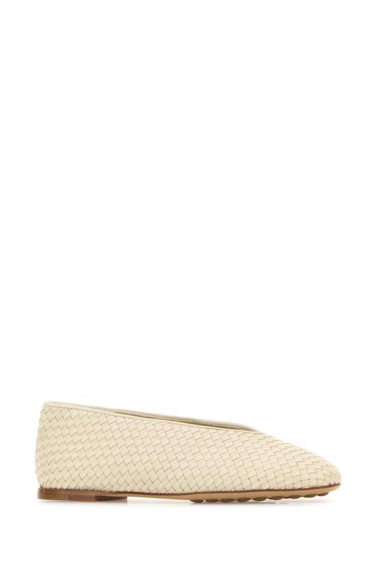  보테가베네타 플랫 슈즈 보테가 베네타 로사 가죽 발레리나 - BOTTEGA VENETA