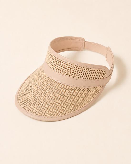  빌리지 스라이브 썬캡 수미 가죽 및 등나무 바이저 - VILLAGE THRIVE