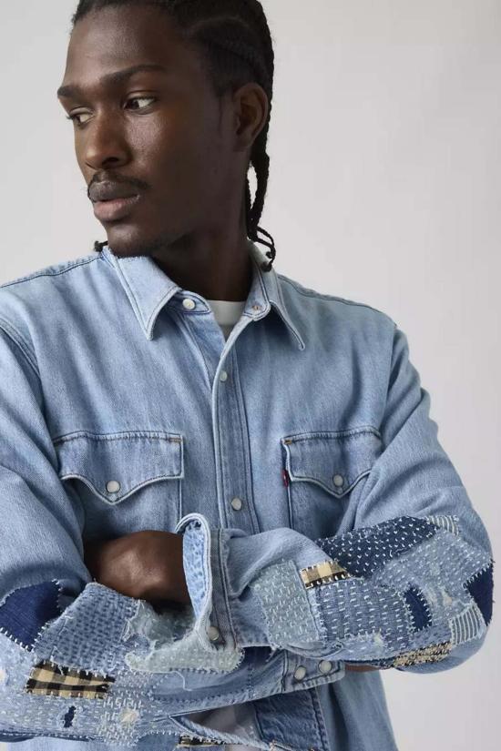  리바이스 데님 릴렉스핏 웨스턴 사시코 셔츠 - LEVI'S