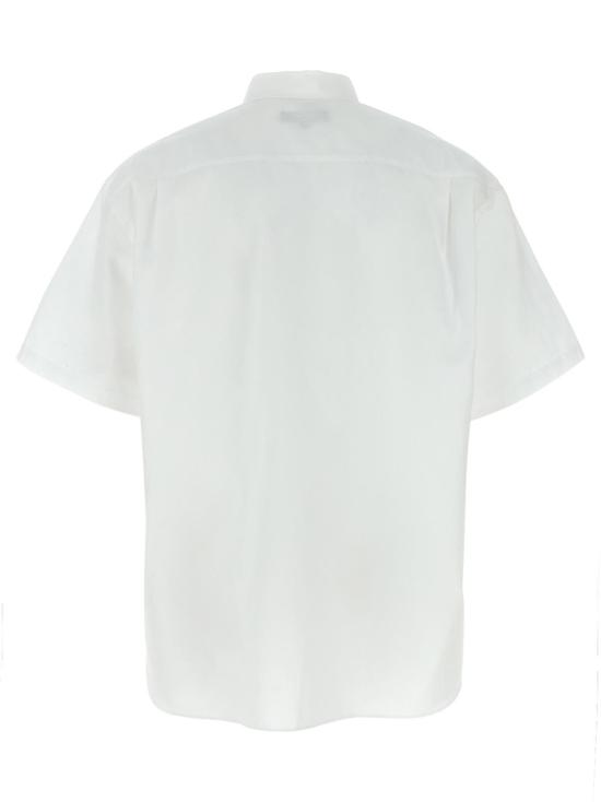  꼼데가르송 반팔 티셔츠 Comme Des Garçons 코튼 포플린 셔츠 화이트 - COMME DES GARCONS