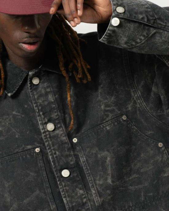  잇 더스트 자켓 Eat Dust Arizona Jacket Canvas Asphalt - EAT DUST
