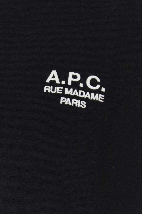  아페쎄 반팔 티셔츠 A.P.C. 유기농 면 티셔츠 느와르블랑 - A.P.C.
