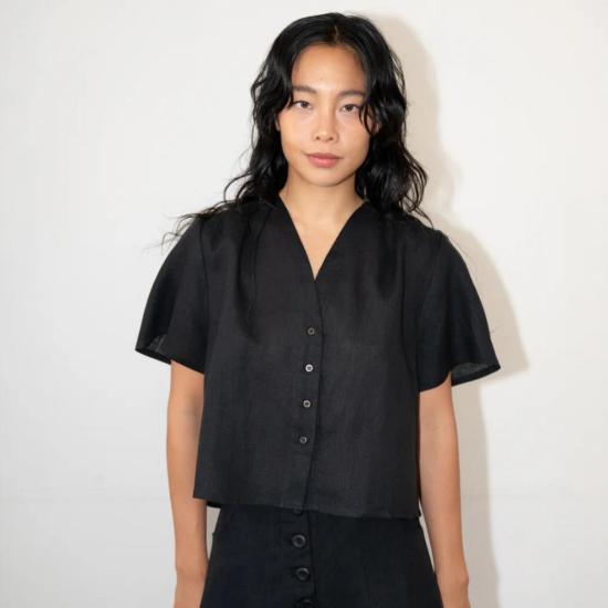  지 로파 셔츠 Zii Ropa Ceci 탑 블랙