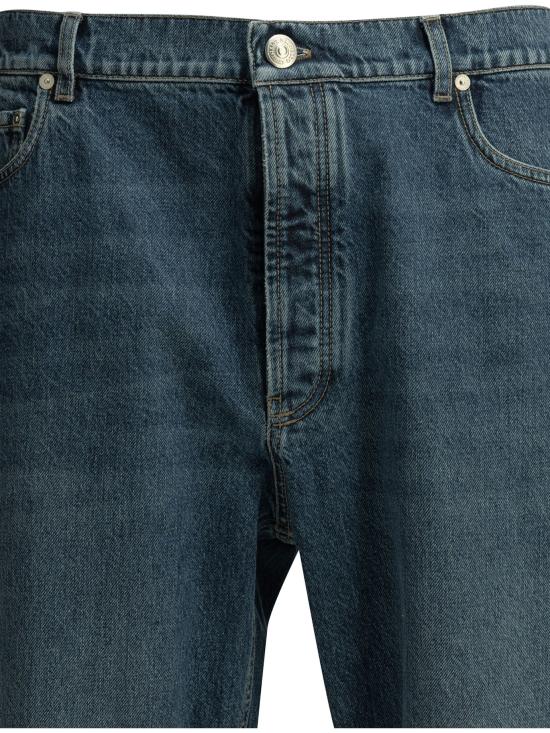 26FW 브루넬로 쿠치넬리 데님 팬츠 스트레이트 레그 진 블루 - BRUNELLO CUCINELLI