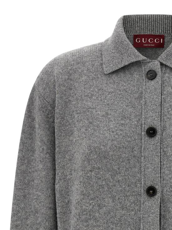  구찌 가디건 울  그레이 - GUCCI