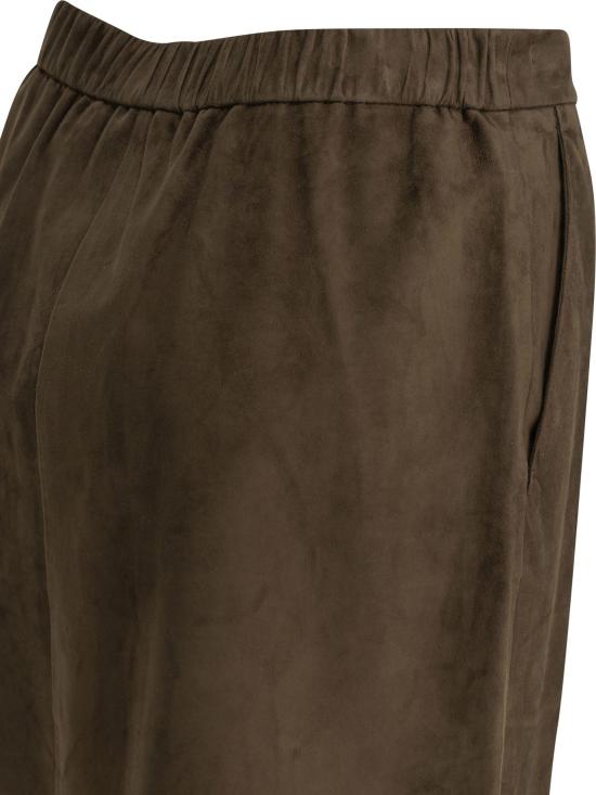 26FW 에스막스마라 스커트 스웨이드 가죽 미디  브라운 - 'S MAX MARA