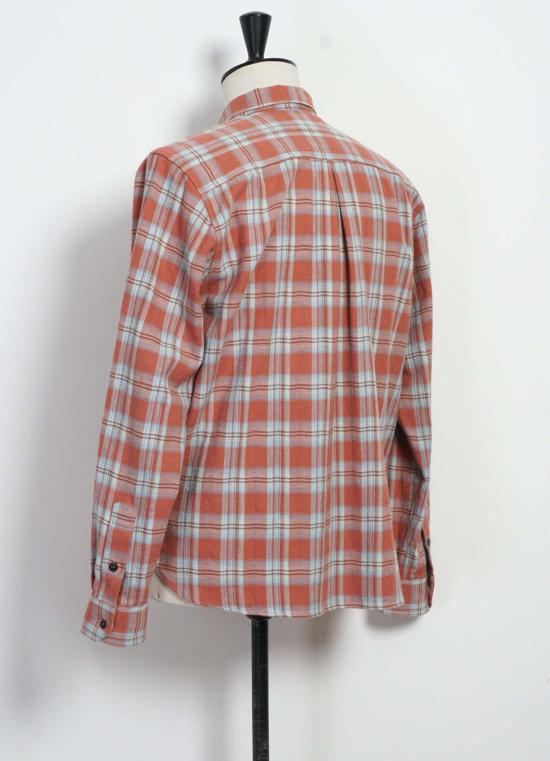  한센 가먼츠 긴팔 셔츠 레이몬드 루즈컷 셔츠 레드 체크 - HANSEN GARMENTS