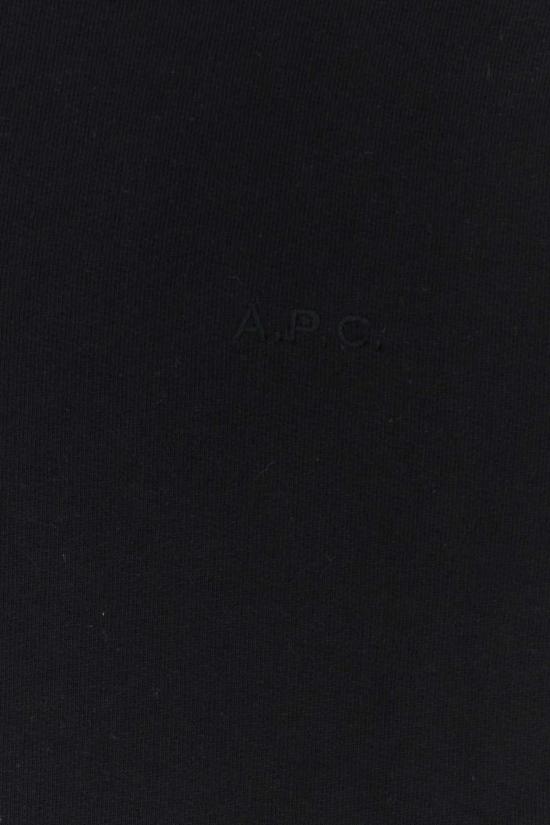  아페쎄 긴팔 티셔츠 A.P.C. 코튼 스웨트셔츠 느와르 - A.P.C.