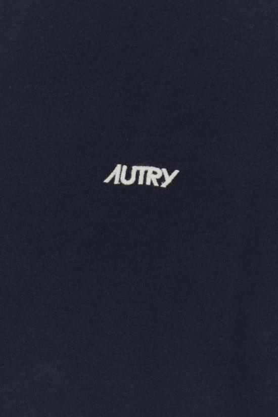  오트리 긴팔 티셔츠 A6jb 외장 티셔츠 다크 블루 - AUTRY
