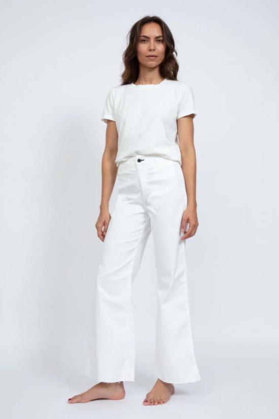  ASKK 뉴욕 데님 팬츠 Askk Ny Crop 브라이튼 락 아이보리