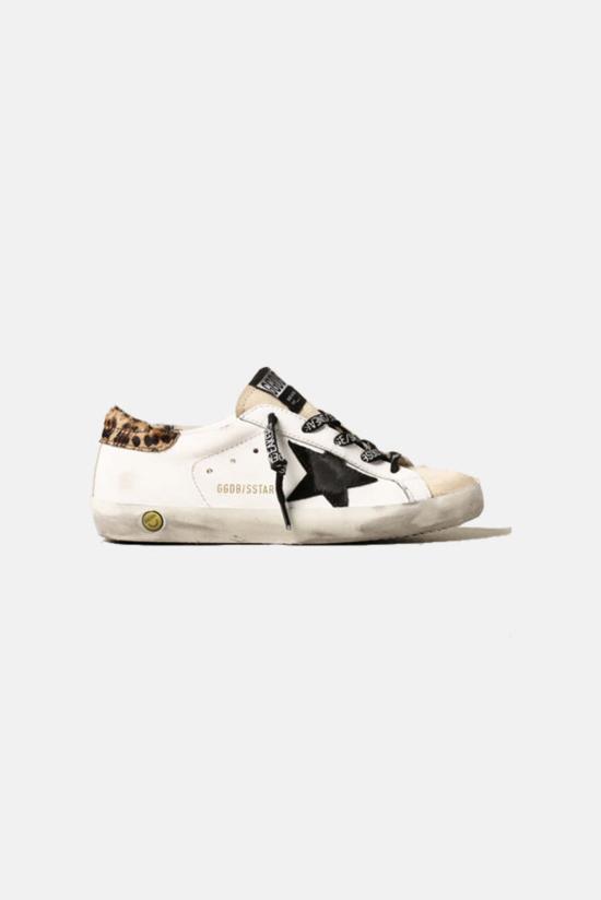  [키즈] 골든구스 슈즈 GYF00101 F001198 80897 WHITE LEOPARD HEEL BLACK STAR