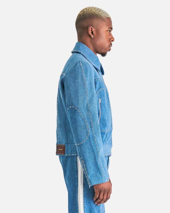  웨일즈보너 자켓 MS24DE09 CO14 400 BLUE - WALES BONNER