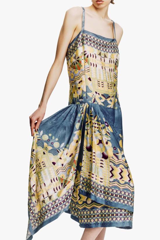  안나 수이 롱 원피스 326B70 INDIGO MULTI - ANNA SUI