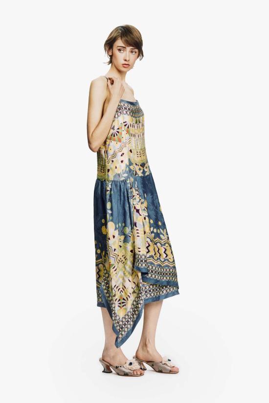  안나 수이 롱 원피스 326B70 INDIGO MULTI - ANNA SUI