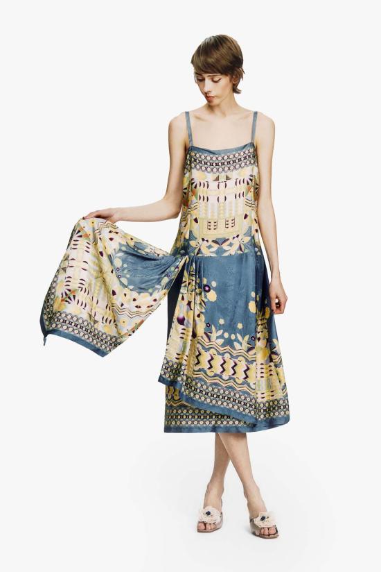  안나 수이 롱 원피스 326B70 INDIGO MULTI - ANNA SUI