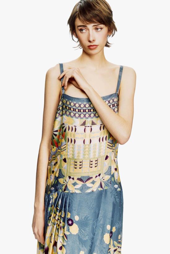  안나 수이 롱 원피스 326B70 INDIGO MULTI - ANNA SUI