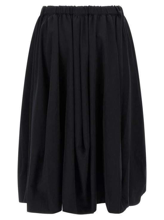  꼼데가르송 숏 스커트 Comme Des Garçons 울 미니 스커트 블랙 - COMME DES GARCONS