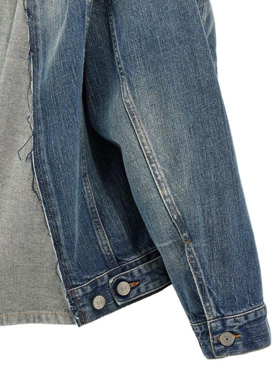  MM6 메종마르지엘라 데님 자켓 Mm6 메종 마르지엘라 코튼 데님 재킷 블루 - MM6 MAISON MARGIELA