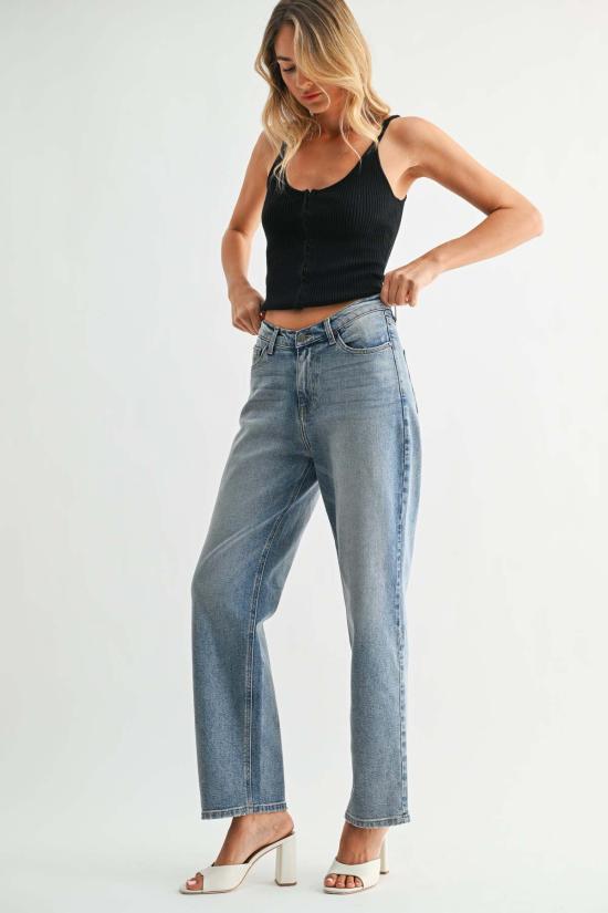 저스트 블랙 데님 데님 팬츠 BP525J BLUE - JUST BLACK DENIM