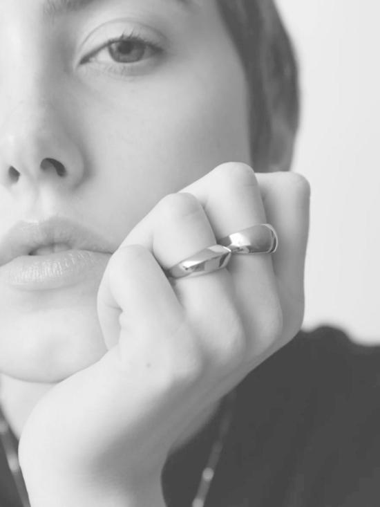  마슬로 주얼리 반지 돔형  실버 - MASLO JEWELRY