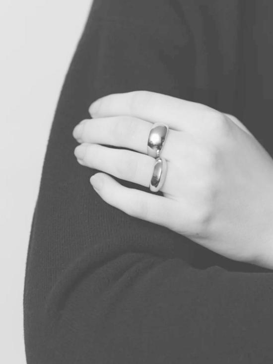  마슬로 주얼리 반지 돔형  실버 - MASLO JEWELRY
