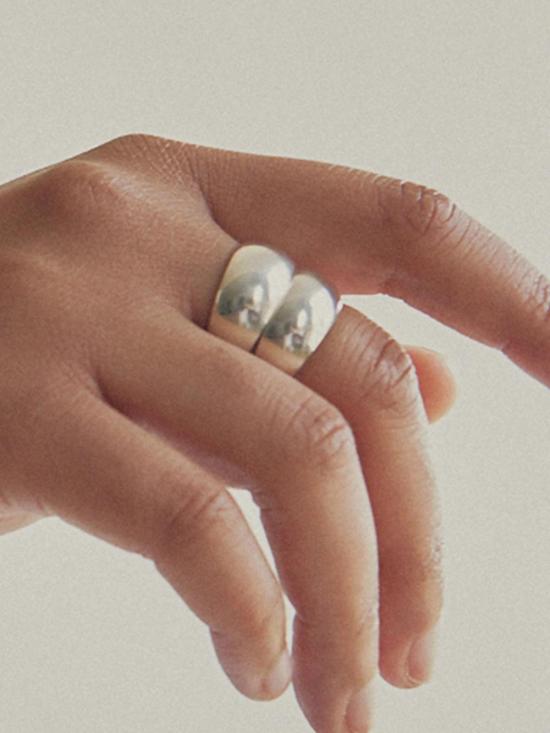  마슬로 주얼리 반지 돔형  실버 - MASLO JEWELRY