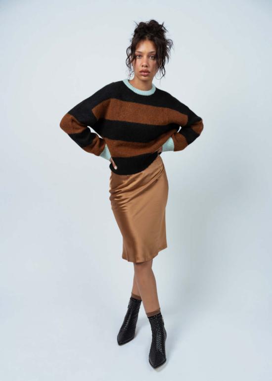  브라조 트리콧 스커트 브라조 트리코 실키 레이디  체스트넛 - BRAZEAU TRICOT
