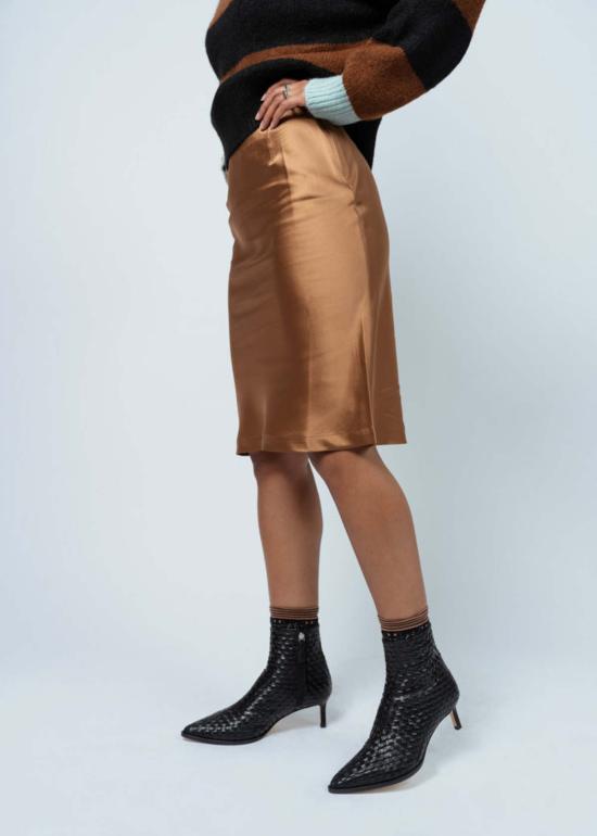  브라조 트리콧 스커트 브라조 트리코 실키 레이디  체스트넛 - BRAZEAU TRICOT