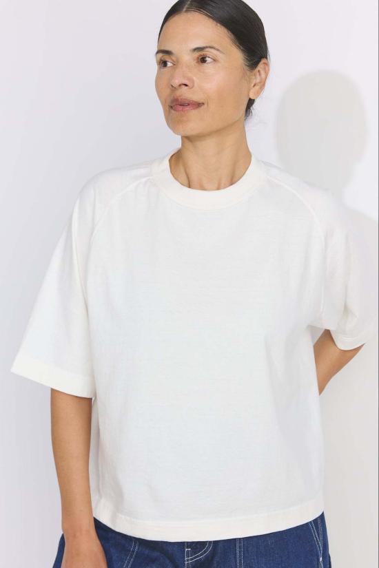  선레이 스포츠웨어 반팔 티셔츠 선레이 마후나 SS 티셔츠 오프 화이트 - SUNRAY