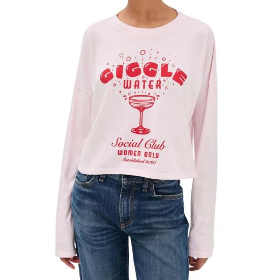  ASKK 뉴욕 긴팔 티셔츠 Askk Ny 크롭  Giggle Water