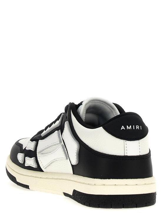  아미리 스니커즈 스켈 탑 로우 바이컬러 가죽 로우탑 - AMIRI