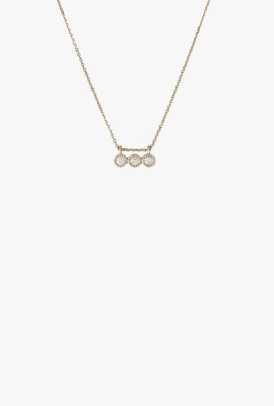  제니 권 디자인스 목걸이/팬던트 제니 권 디자인 3 다이아몬드 목걸이 14K 옐로우/화이트/로즈 골드
