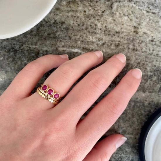  제니 권 디자인스 반지 제니 권 디자인 루비 아리아  14K 옐로우/14K 로즈/14K 화이트 - JENNIE KWON DESIGNS